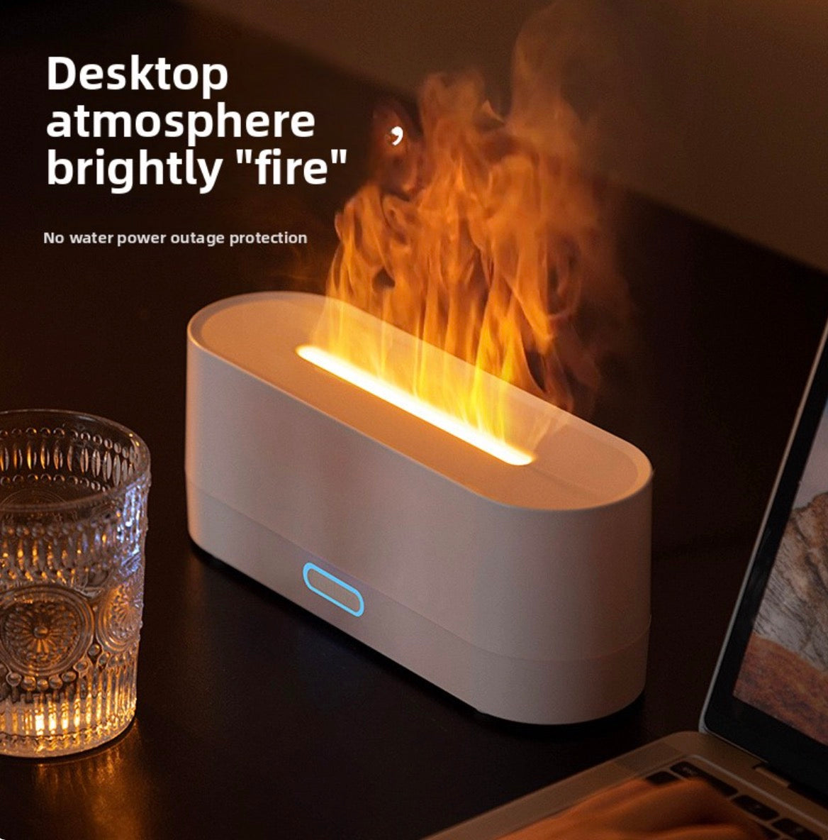 desktop colorful simulation flame aromatherapy machine home hotel usb air humidifier aromatherapy machine