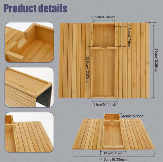 Bamboo couch cup holder
