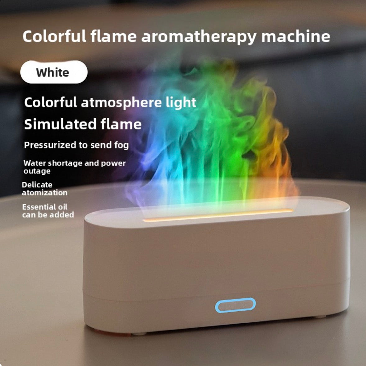 desktop colorful simulation flame aromatherapy machine home hotel usb air humidifier aromatherapy machine