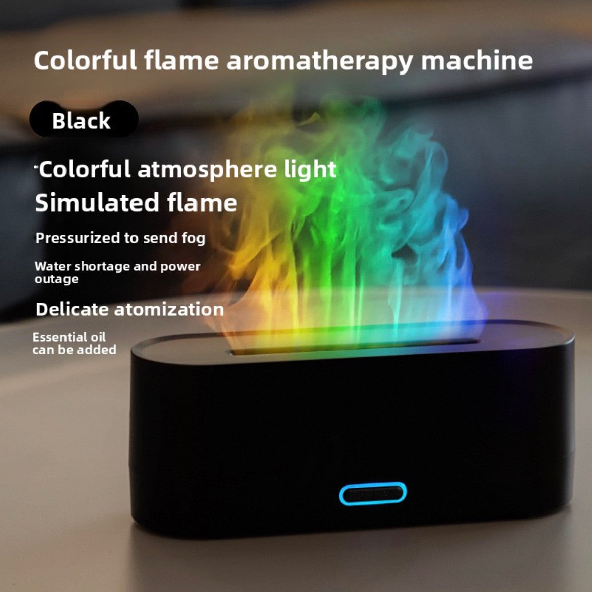 desktop colorful simulation flame aromatherapy machine home hotel usb air humidifier aromatherapy machine